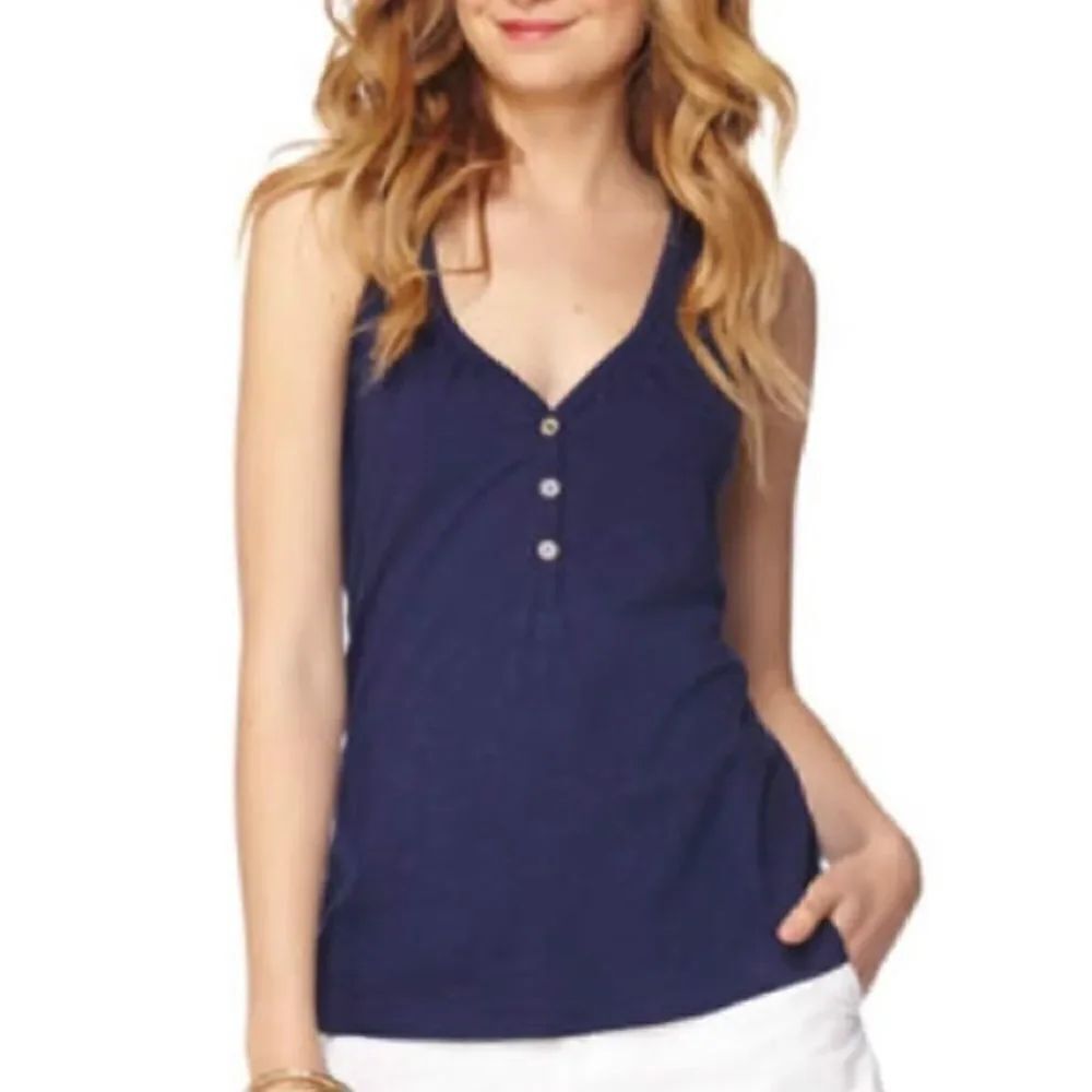 Lilly Pulitzer Hartley Navy Tank